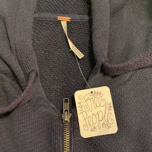 NEW Free People Zip Up Duster Hoodie Size Medium - Picture 10 of 16